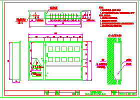 某复杂社区电气电表箱cad施工设计图-图二