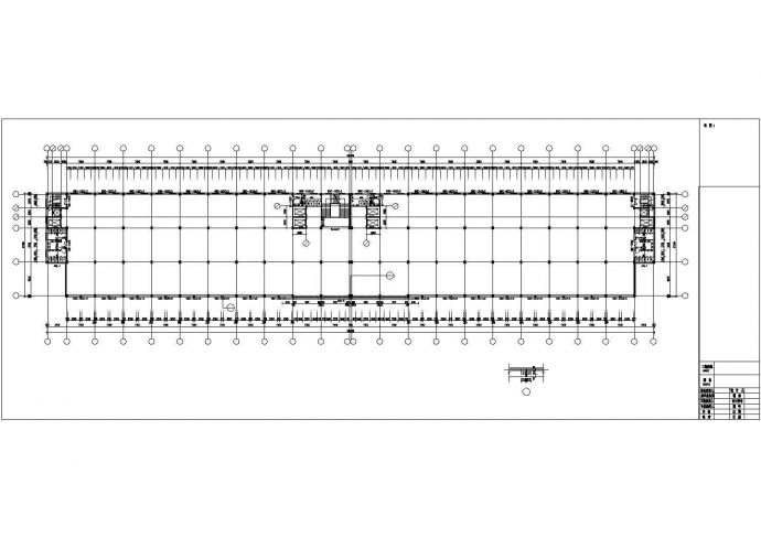 深圳市某电子代工厂5层工业园厂房建筑设计CAD图纸（161x27米）_图1