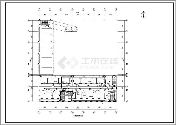 【最新】某5层钢框架结构综合楼设计方案CAD图纸-图二