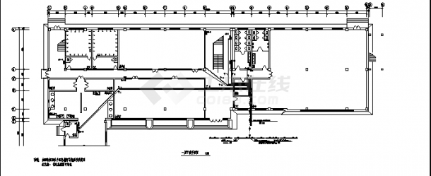 南京某体育馆综合楼电气系统设计施工cad图纸-图一