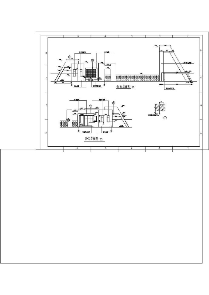 某物流工厂大门CAD设计施工方案_图1