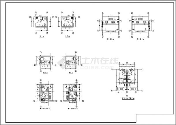 浙江省温州市某高层公寓建筑全套施工设计CAD图纸-图二