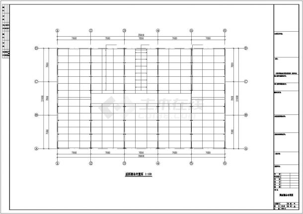 【最新】某福联公司钢结构工程设计方案CAD图纸-图二