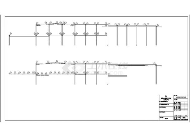 【最新】某奔驰4S店钢结构建筑设计方案CAD图纸-图一