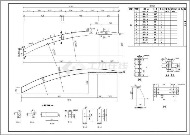 【最新】某公交车站钢结构建筑设计方案CAD图纸-图一