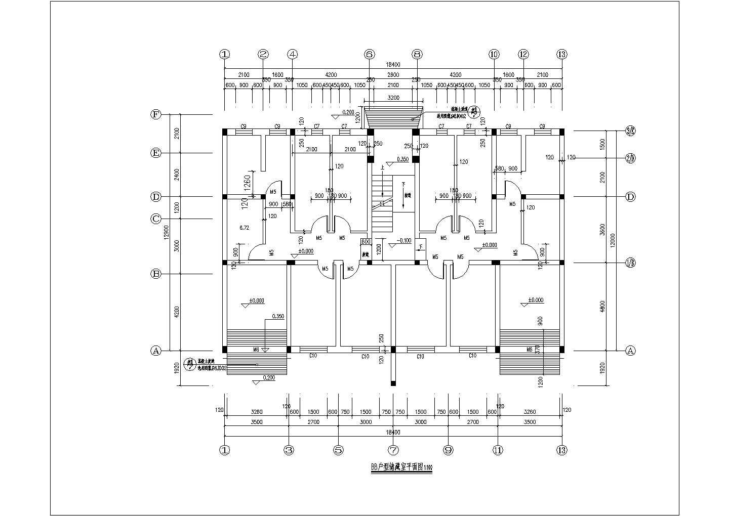 灌庄小区小区8#住宅楼建筑装修设计CAD图纸