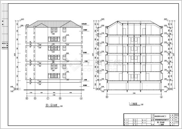 浙江省温州市某地农村别墅施工设计CAD图（含效果图，平面图）-图一