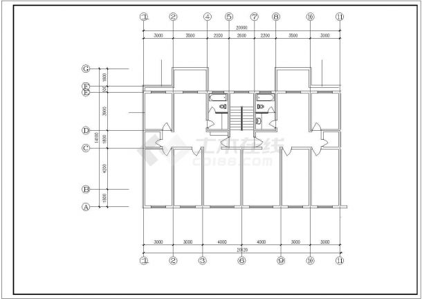 某地区储藏层阁楼层(1梯2户)住宅楼给排水设计图-图二