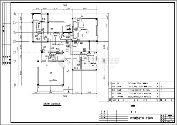 别墅和会所空调设计CAD图，图纸38张-图二