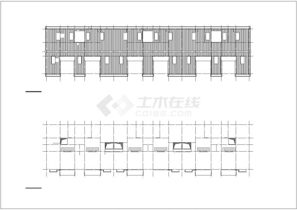 7层框架坡屋顶住宅楼施工CAD图-图二