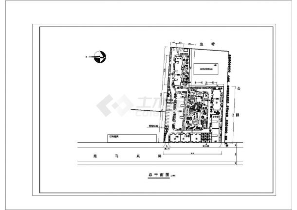 住宅小区规划图建筑施工CAD图-图一