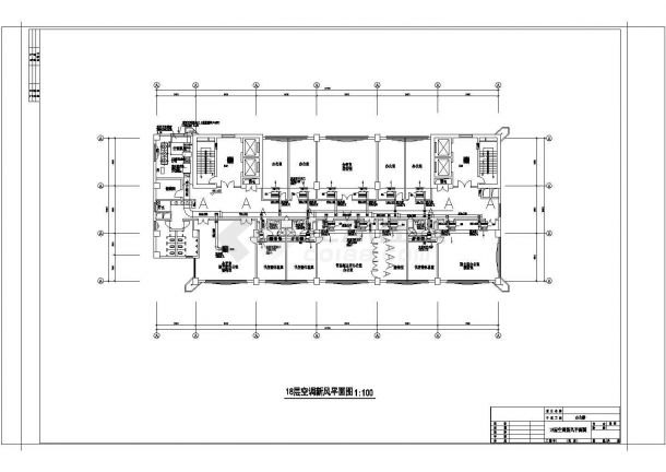 某高层办公楼（面积28305平方米）多联机空调系统设计cad全套施工图（含设计说明）-图一