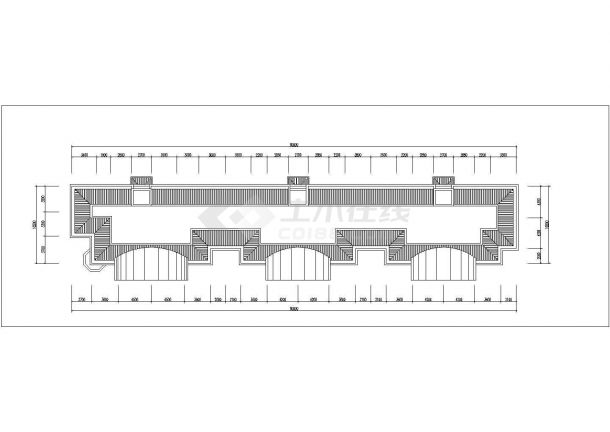沈阳市福和花园小区3840平米6层砖混结构住宅楼平立剖面设计CAD图纸-图一