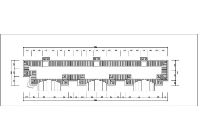 沈阳市福和花园小区3840平米6层砖混结构住宅楼平立剖面设计CAD图纸_图1