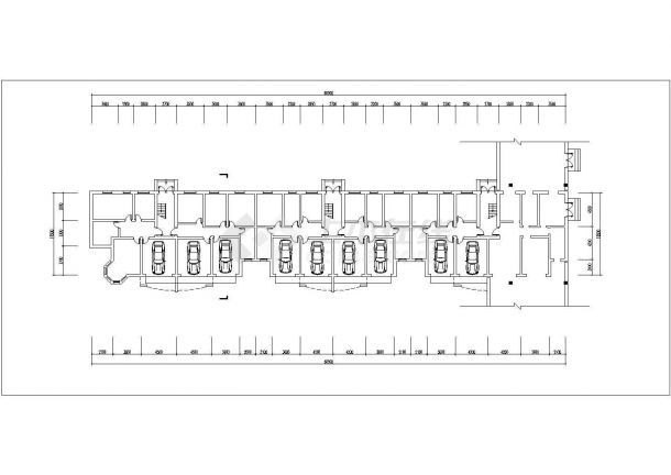 沈阳市福和花园小区3840平米6层砖混结构住宅楼平立剖面设计CAD图纸-图二