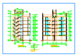丹巴县某六层框架商住宅cad建筑施工图-图二