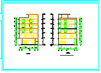 多层商住楼建筑设计施工CAD图纸-图一