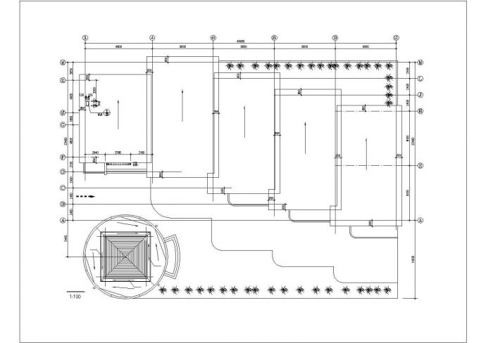 830平米单层砖混结构社区幼儿园结构设计CAD详图_图1