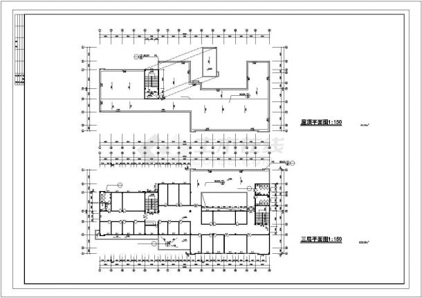 3层2985.48县级市独立门诊楼建筑图纸设计cad-图二