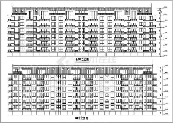 天津某高校家属院6层砖混结构住宅楼建筑设计CAD图纸（含架空层和阁楼）-图二