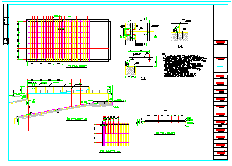 某小区车库入口CAD设计详图_图1