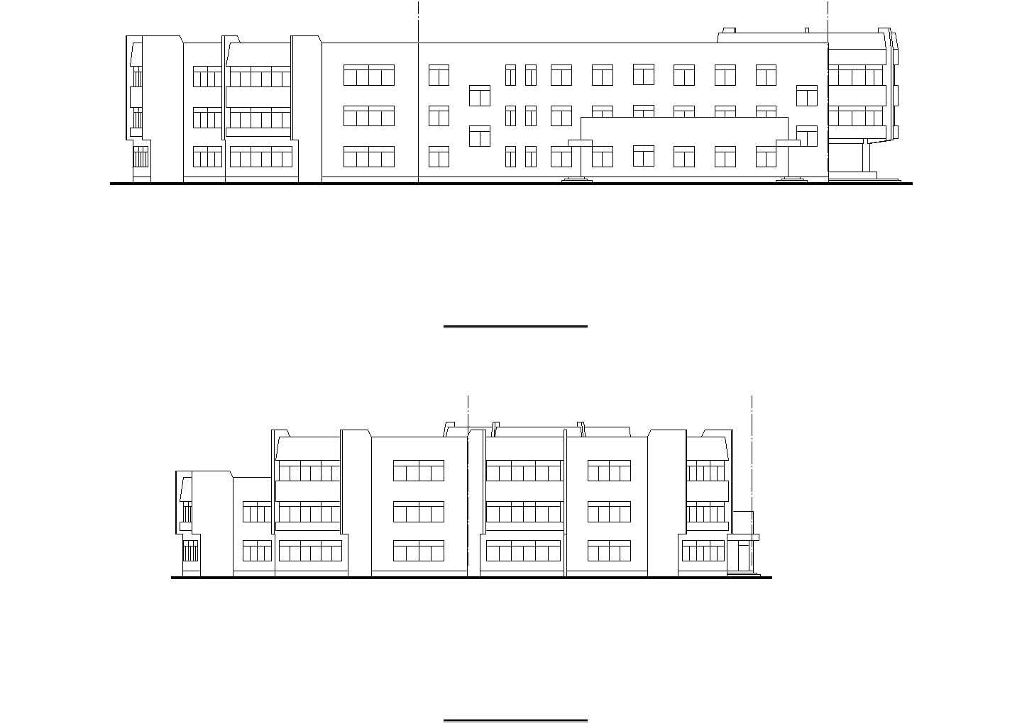 焦作市某街道2400平米3层砖混结构幼儿园建筑设计CAD图纸