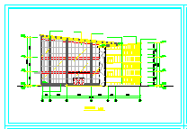 高级小区会所建筑施工设计CAD图-图二