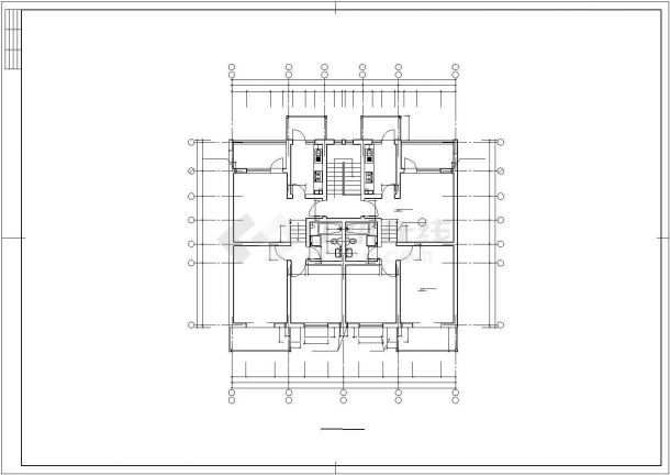 重庆市南环新村小区6层混合住宅楼建筑设计CAD图纸（含阁楼和半地下室）-图一