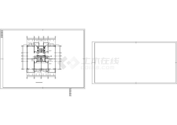 重庆市南环新村小区6层混合住宅楼建筑设计CAD图纸（含阁楼和半地下室）-图二