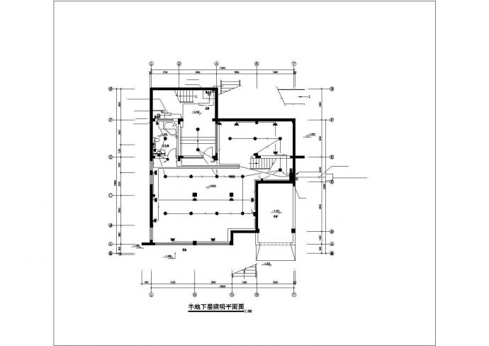 410平米4层砖混单体别墅全套电气系统设计CAD图纸（含半地下室）_图1