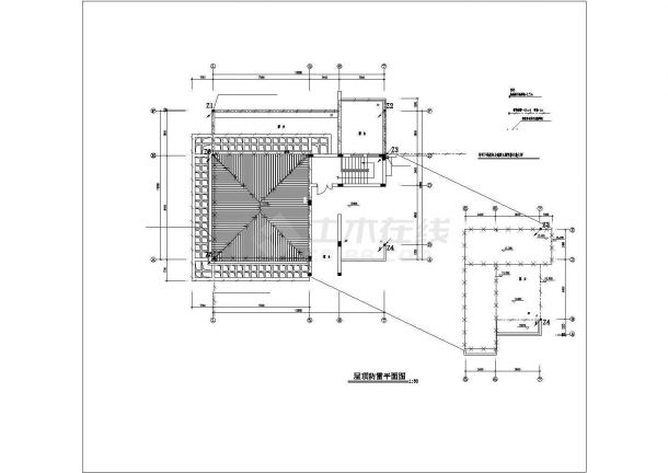 410平米4层砖混单体别墅全套电气系统设计CAD图纸（含半地下室）-图二