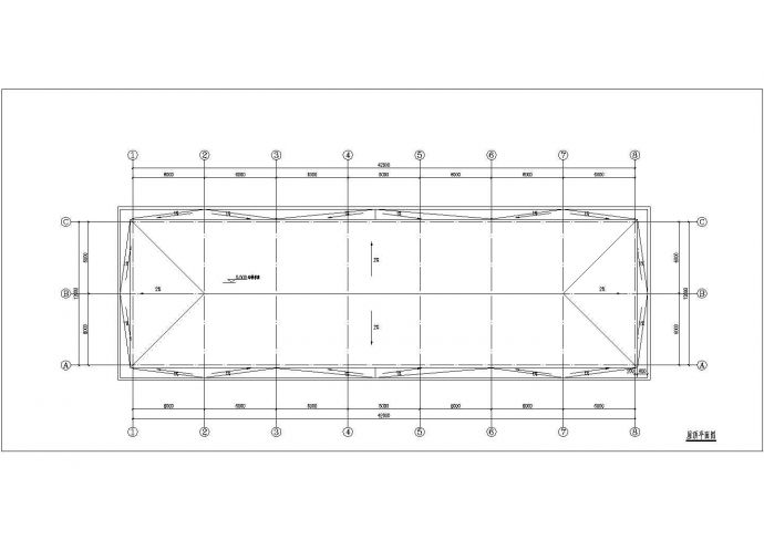 某造纸厂450平米单层砖混结构加工车间建筑设计CAD图纸_图1