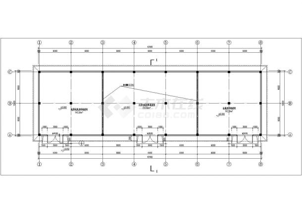 某造纸厂450平米单层砖混结构加工车间建筑设计CAD图纸-图二