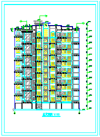 某小区高层住宅楼整套建筑设计cad施工图纸-图一