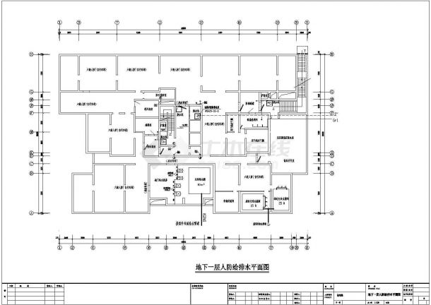 长44.9米 宽30.1米 -1+26层(1LT3DT8户)塔式住宅楼水设CAD图(设计说明）-图一
