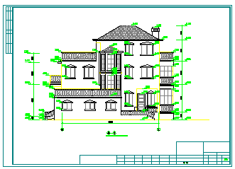 某地区豪华独栋别墅cad建筑设计施工图纸_图1