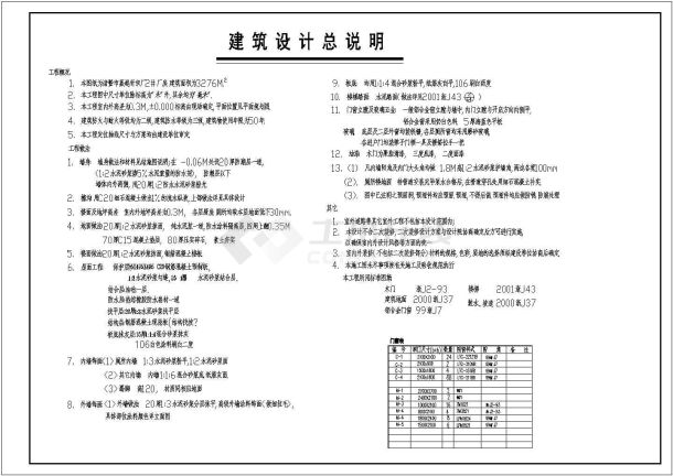 某针织厂四层框架结构厂房设计cad全套建筑施工图（含设计说明）-图一