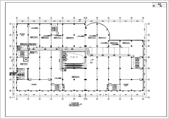 江西省南昌市某多层商业办公楼空调通风防排烟系统设计施工CAD图纸_图1