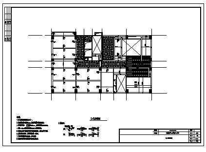 办公楼设计_某22层框架剪力墙结构办公楼结构施工cad图纸-图一