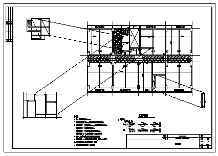 办公楼设计_某22层框架剪力墙结构办公楼结构施工cad图纸-图二