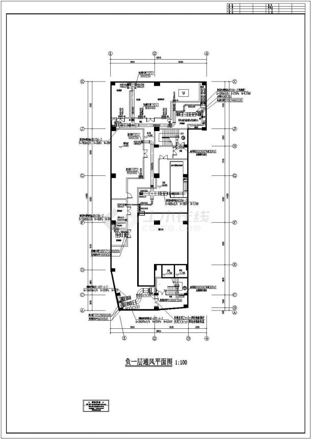 绍兴市某高层综合楼通风及防排烟系统设计施工CAD图纸（含气体灭火系统）-图二