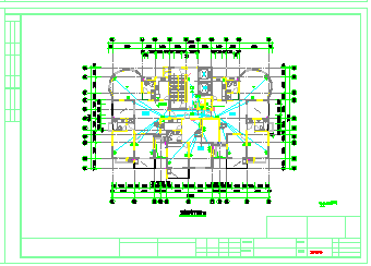 某高层住宅楼电气cad设计图（附弱电系统图）-图二