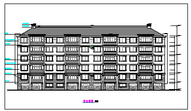 某高层住宅楼全套建筑CAD施工图纸-图二