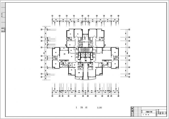广厦经典高层住宅全套建筑方案图纸_图1