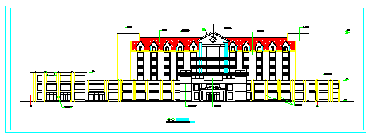 某豪华宾馆建筑设计施工CAD图纸-图一