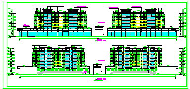 某小高层住宅建筑全套设计CAD图纸-图二