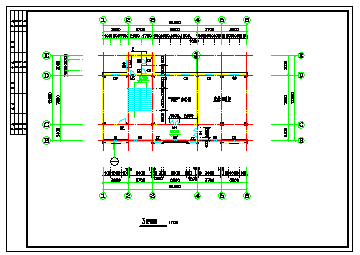 某小区小型活动中心建筑设计施工cad图纸_图1