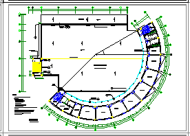 某地区学校食堂建筑设计cad施工方案图_图1