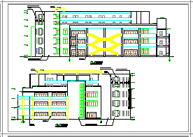某地区学校食堂建筑设计cad施工方案图-图二