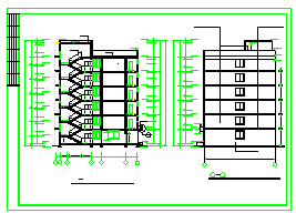 某现代学生公寓建筑cad设计方案图纸-图二